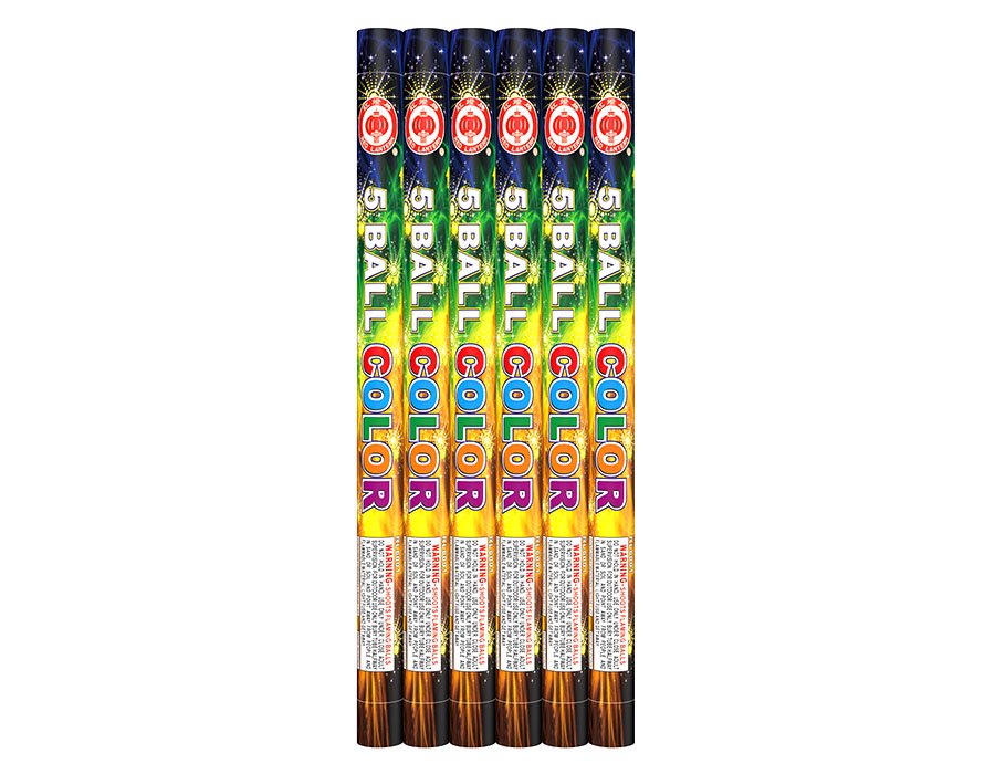 5 ball color candle